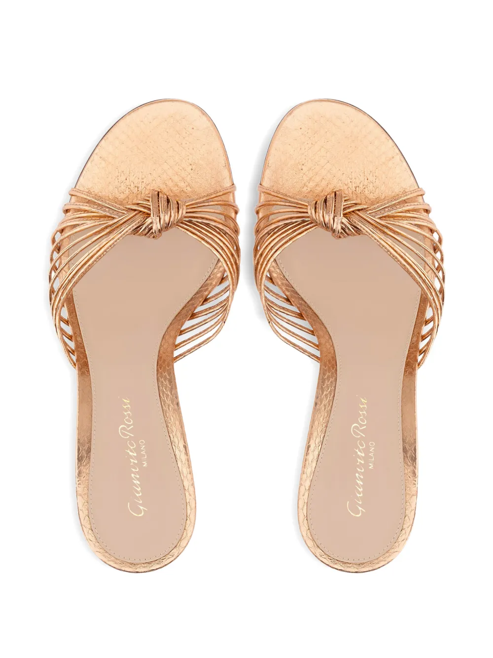 Gianvito Rossi Male knotted sandals Roze