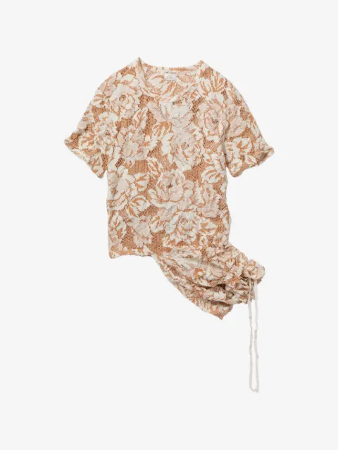 Comme Des Garçons floral-embroidered blouse