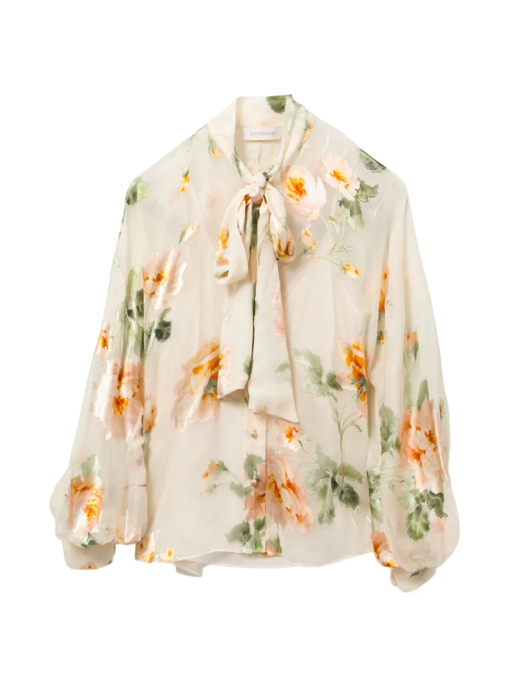 ZIMMERMANN Camicia a fiori all-over - Toni neutri