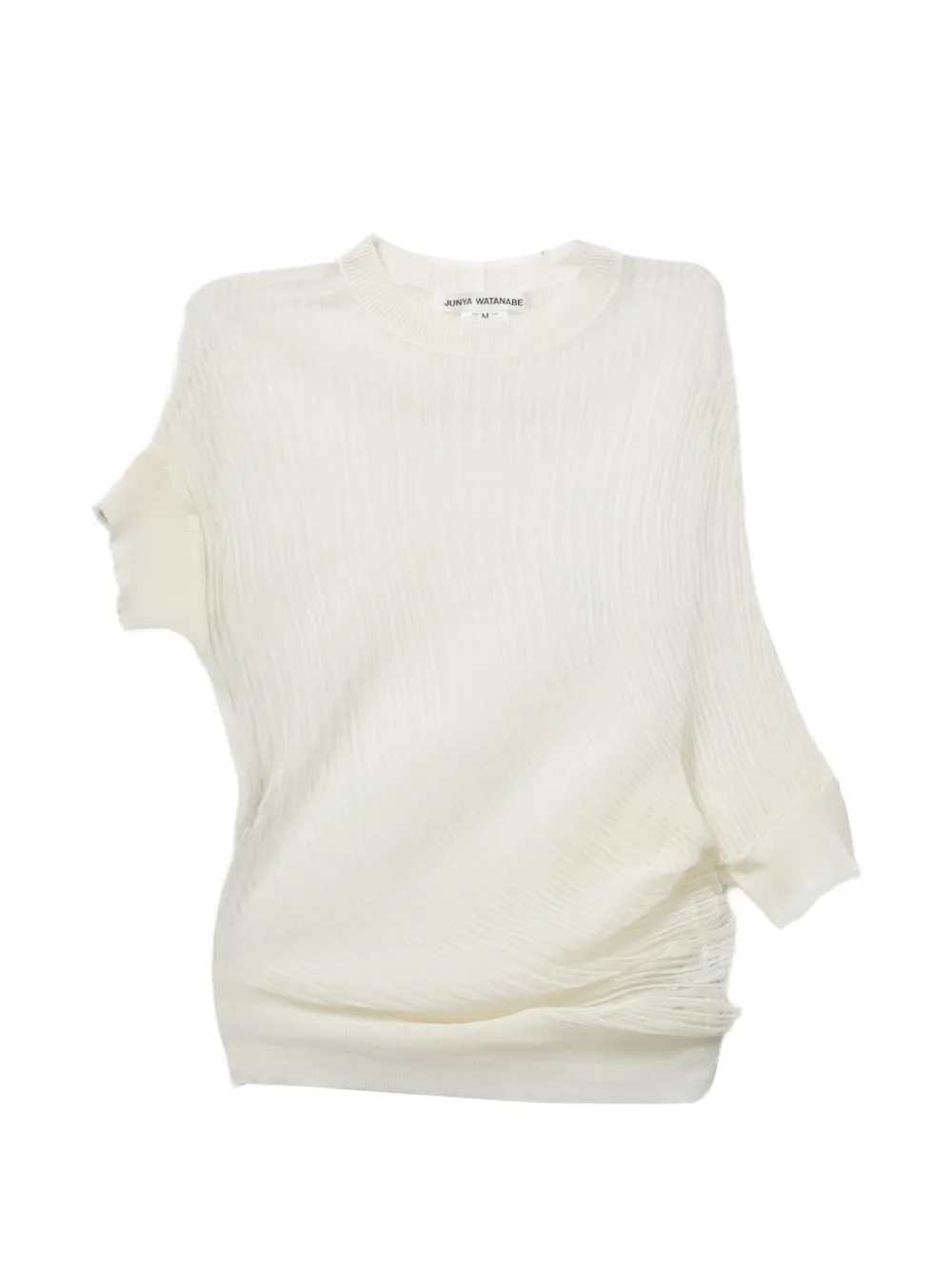Junya Watanabe mesh T-shirt - Bianco