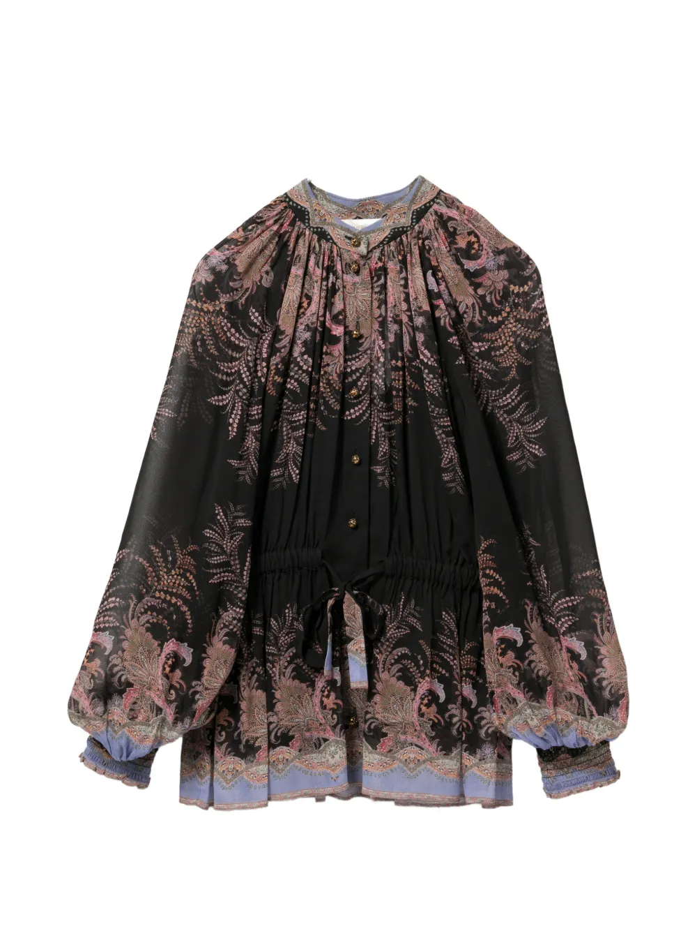 ZIMMERMANN all-over floral print blouse - Nero