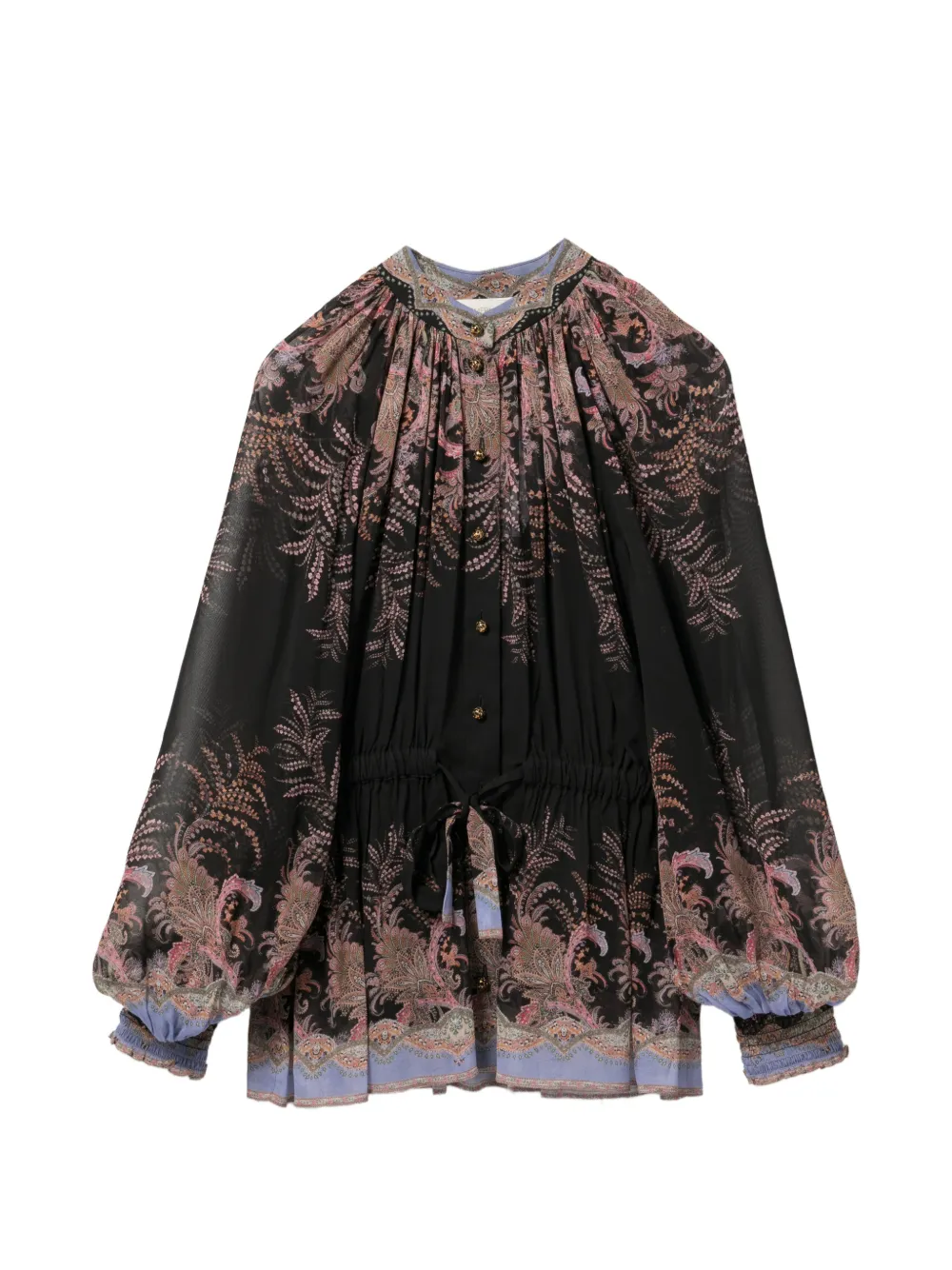 ZIMMERMANN all-over floral print blouse - Schwarz