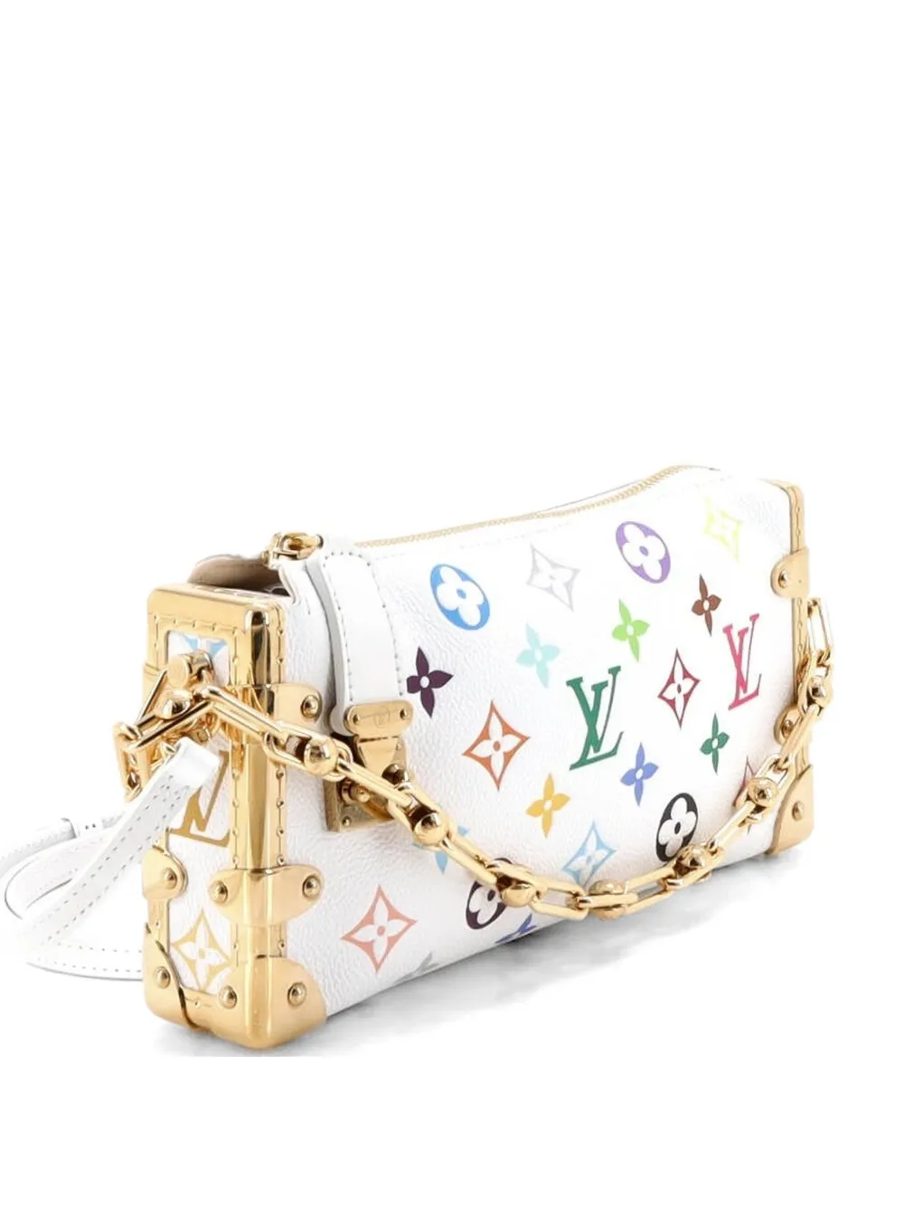 Louis Vuitton Pre-Owned x Takashi Murakami Slim Soft Trunk Monogram Multicolor Leather shoulder bag - Bianco
