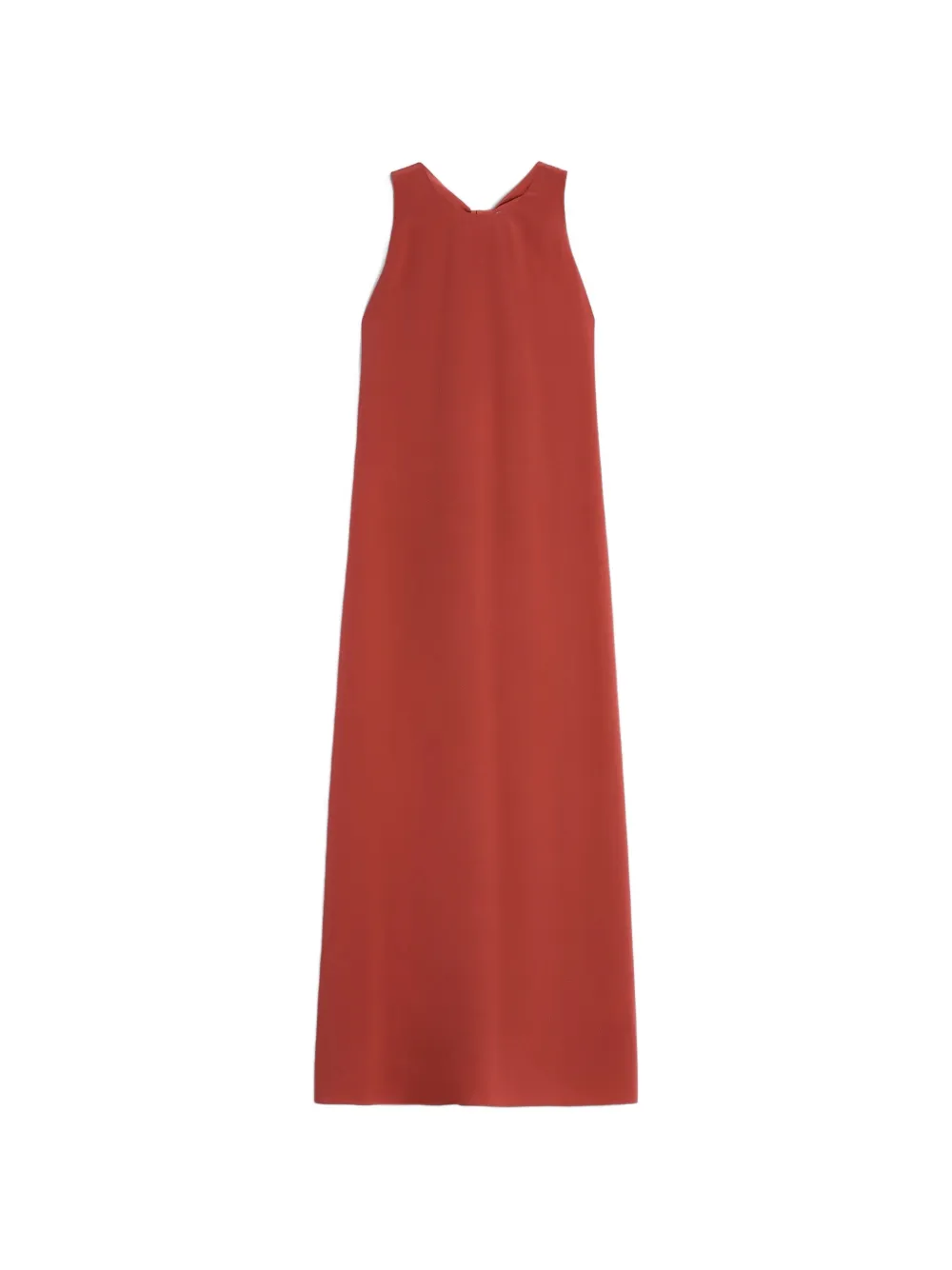 ASPESI tie-back silk maxi dress - Rosso