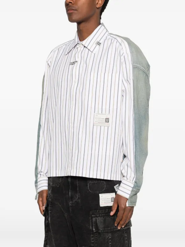 Maison MIHARA YASUHIRO ストライプ シャツ | ブルー | FARFETCH JP