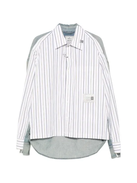 Maison MIHARA YASUHIRO striped panelled shirt