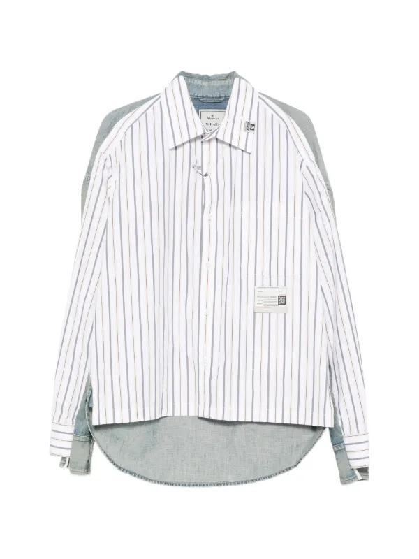 Maison MIHARA YASUHIRO ストライプ シャツ | ブルー | FARFETCH JP