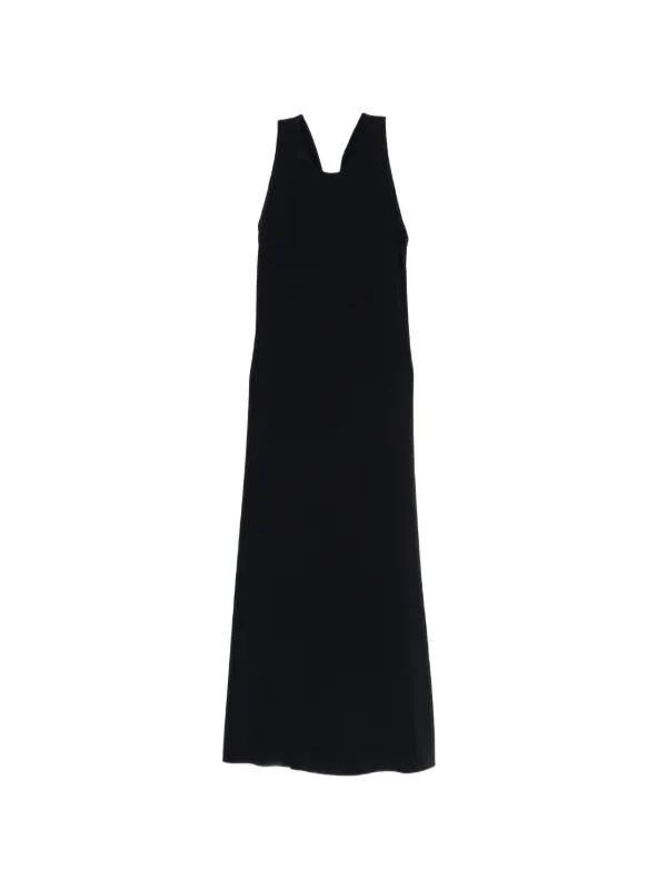 ASPESI Halter-neck Maxi Dress in Blue