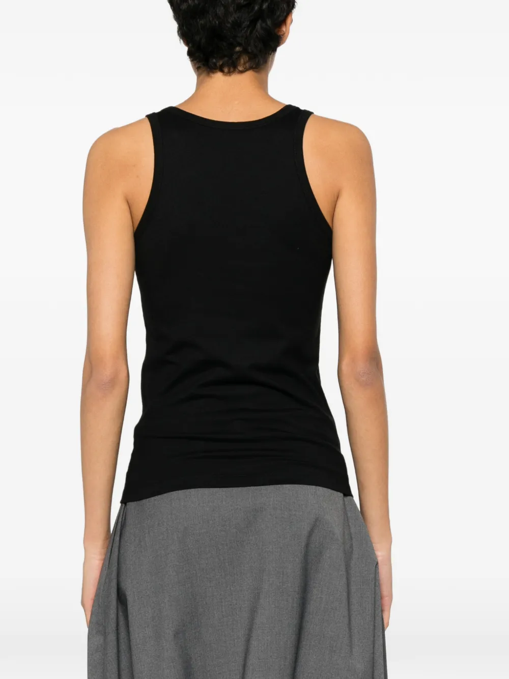 Coperni Ribgebreide top met ring-detail Zwart