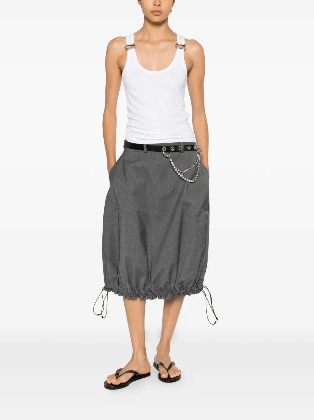  Coperni Top Sin Mangas - Blanco 