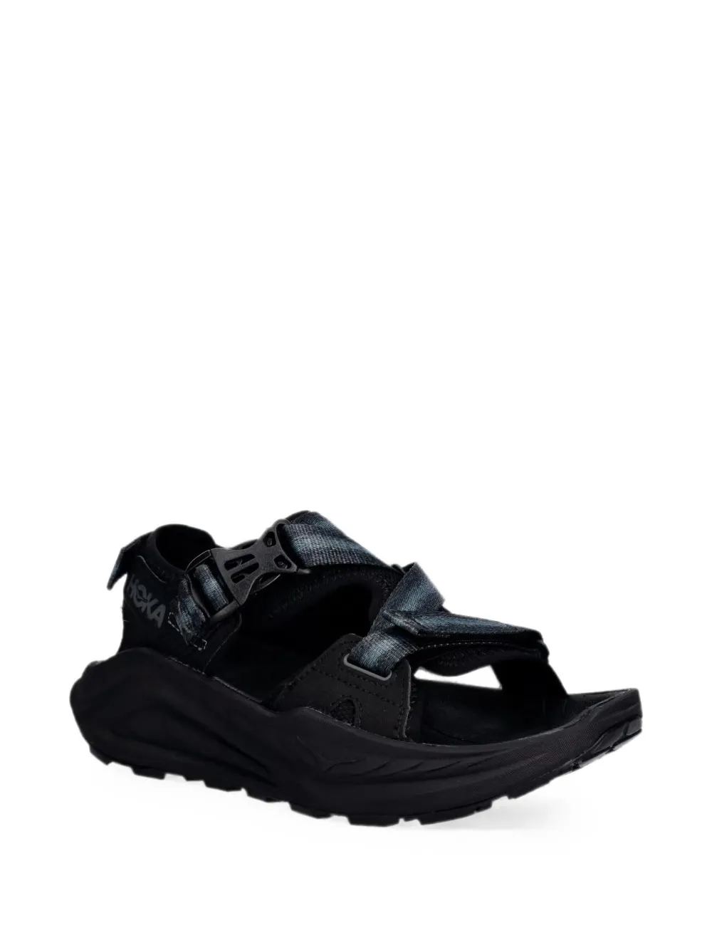 HOKA Infini Hike TC sandalen met klittenband en gespsluiting Zwart