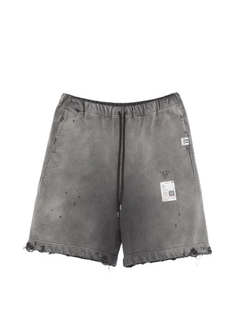 Maison MIHARA YASUHIRO drawstring frayed shorts
