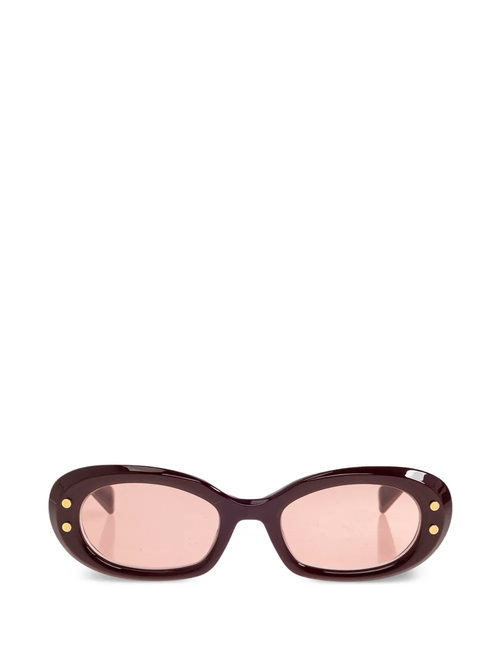 Balmain Eyewear chain-detail sunglasses - Rosso