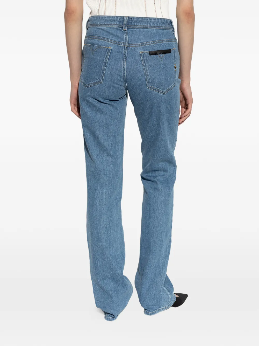 Versace Jeans Couture Slim-fit denim jeans Blauw