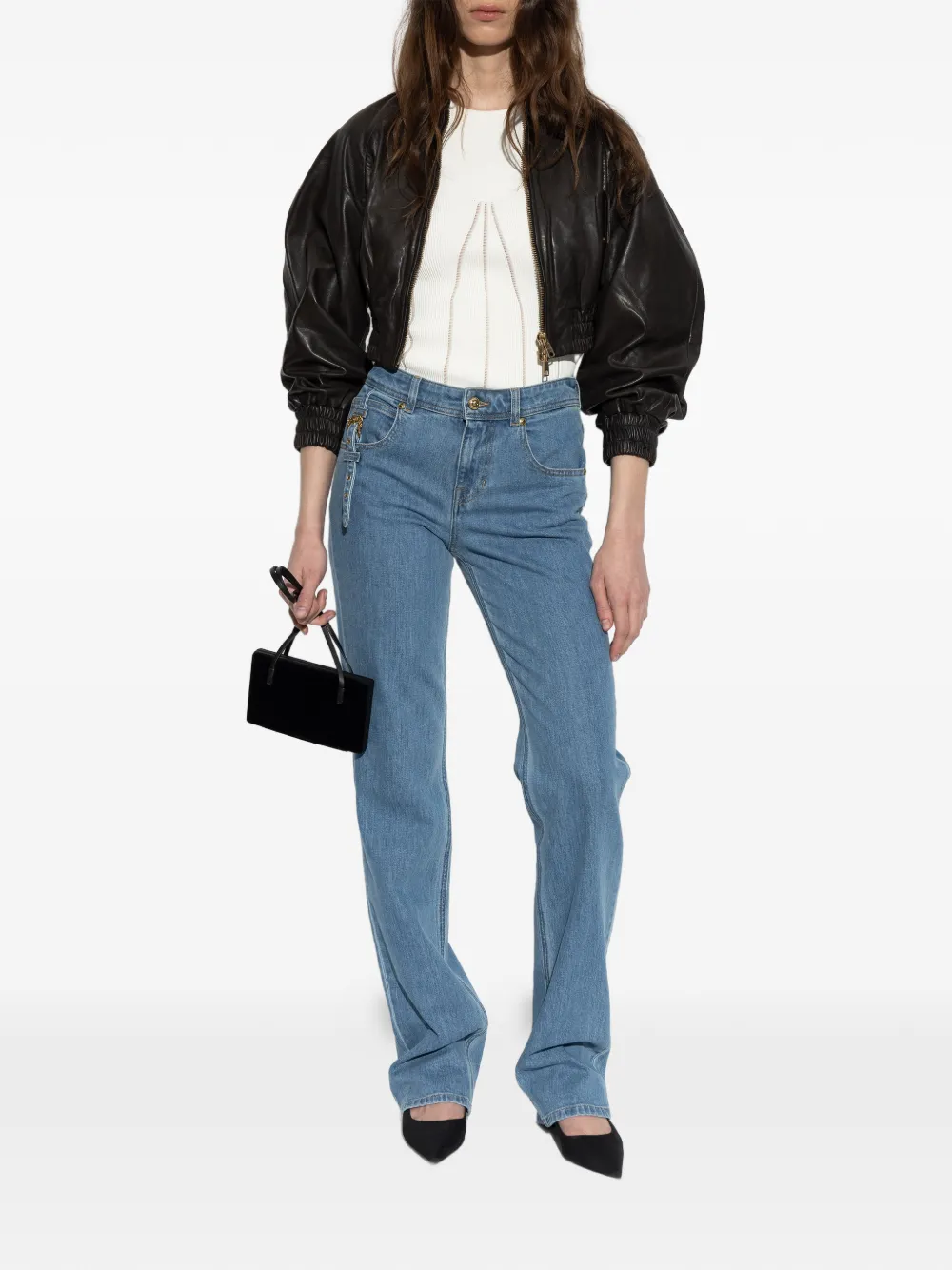 Versace Jeans Couture Slim-fit denim jeans Blauw