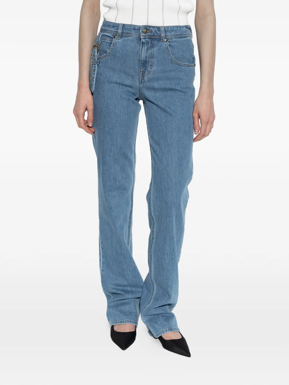 Versace Jeans Couture Slim-fit denim jeans Blauw