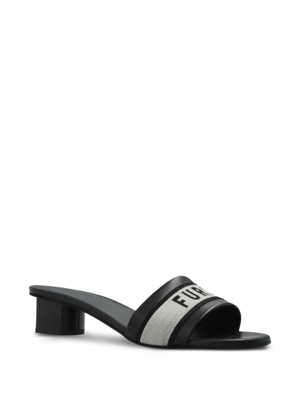 Furla Sandalen met logoprint Zwart