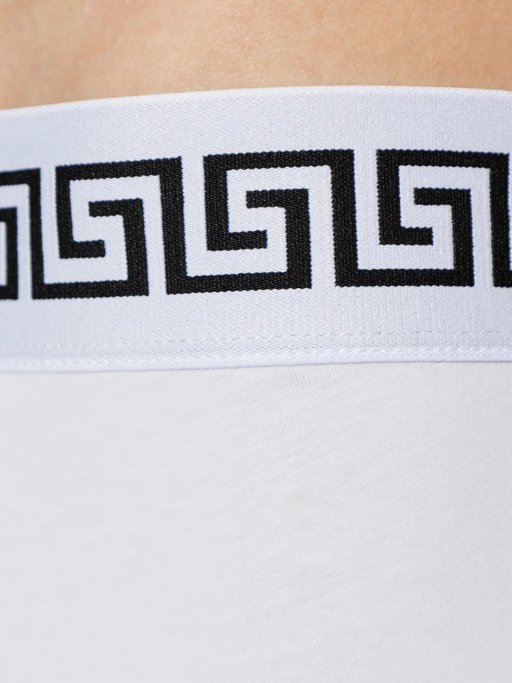 Versace Drie boxershorts met patroon Wit