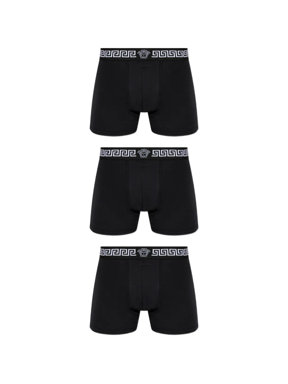 Versace meander-pattern boxers ( set of three) - Nero