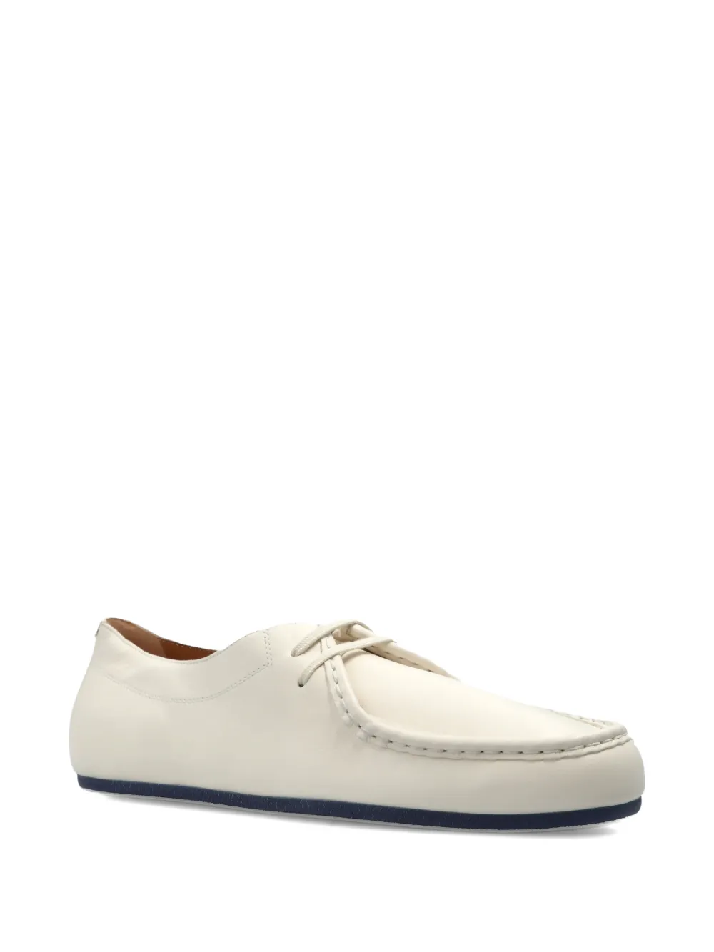 Jil Sander leather lace-up shoes Beige