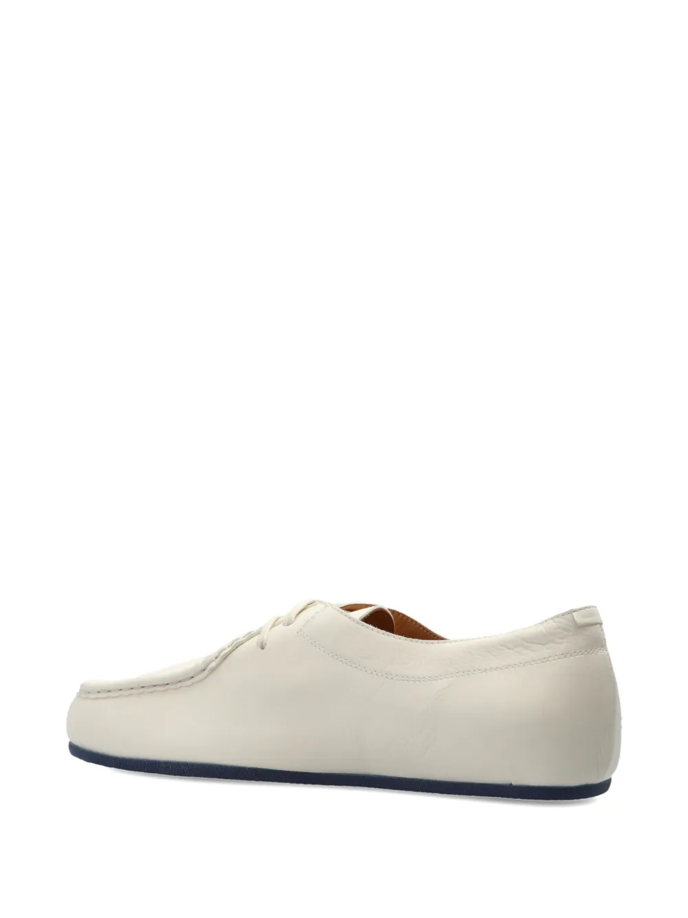 Jil Sander leather lace-up shoes Beige