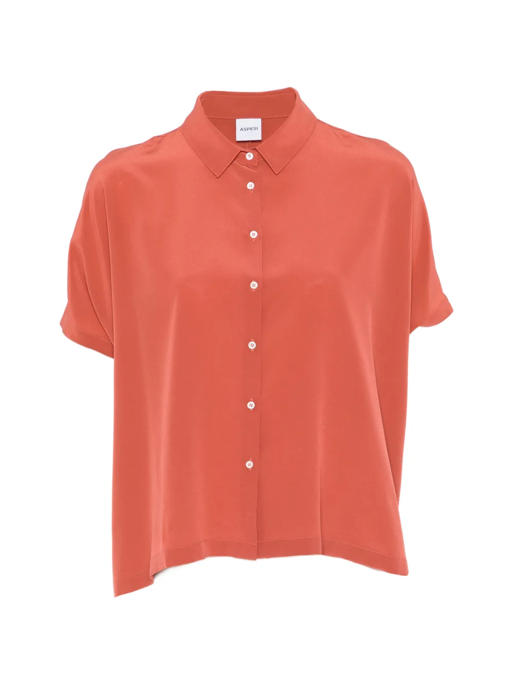 ASPESI short-sleeve buttoned shirt - Rosso