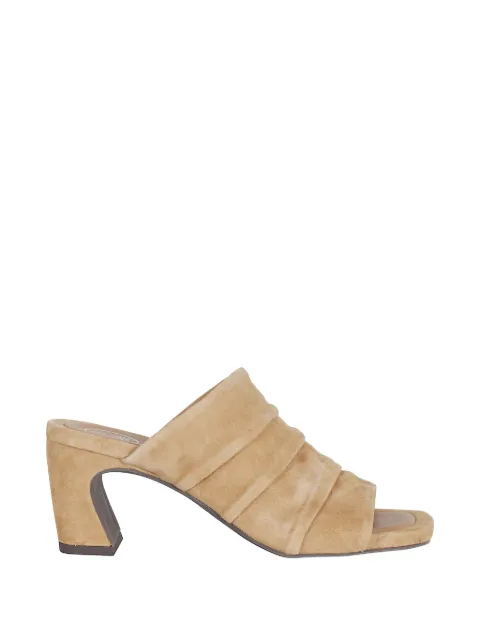 Ash Eva ruched suede sandals 
