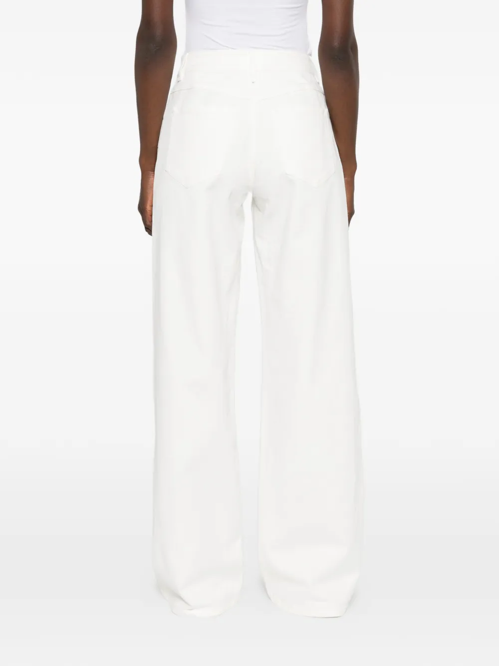Lorena Antoniazzi Jeans met geborduurd detail Wit