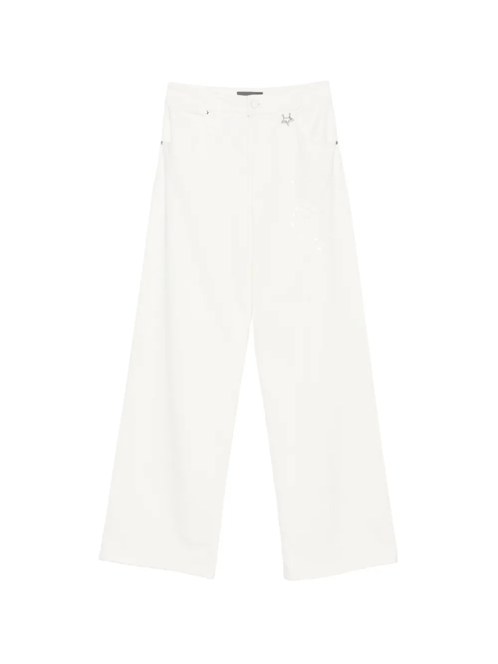 Lorena Antoniazzi embroidered-detail jeans - Bianco