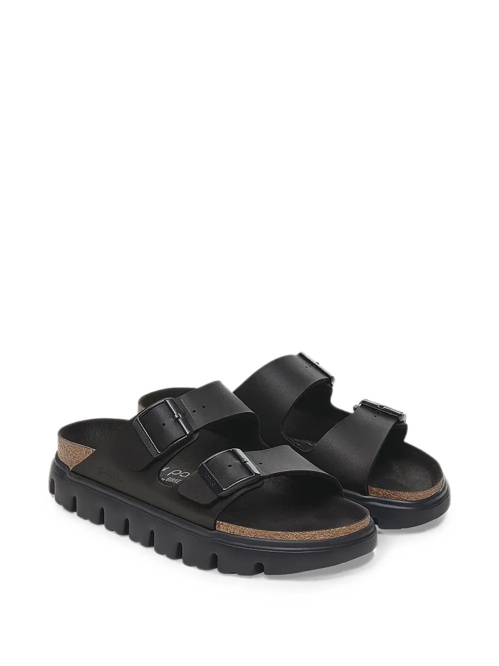 Birkenstock Arizona buckle-fastening slides Zwart