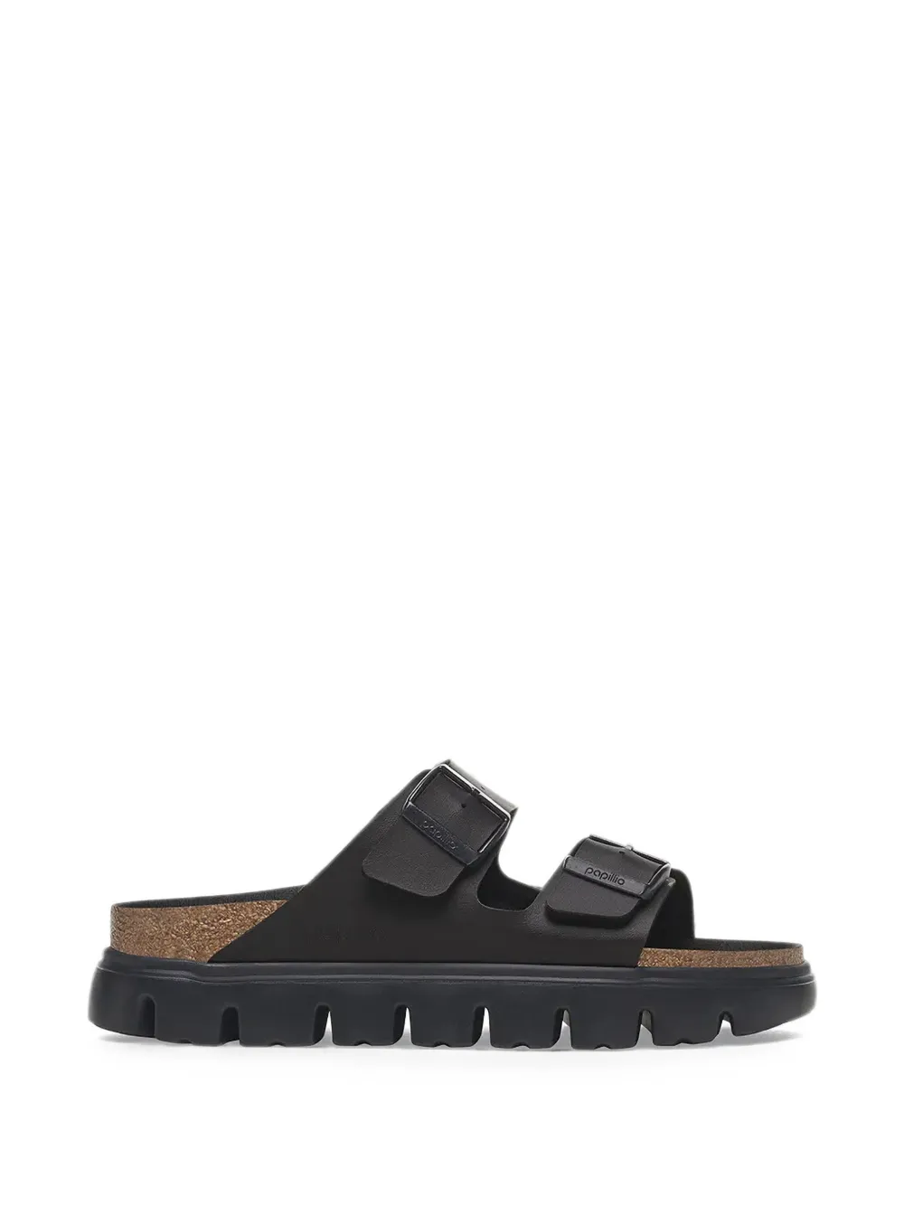 Birkenstock Arizona buckle-fastening slides Zwart