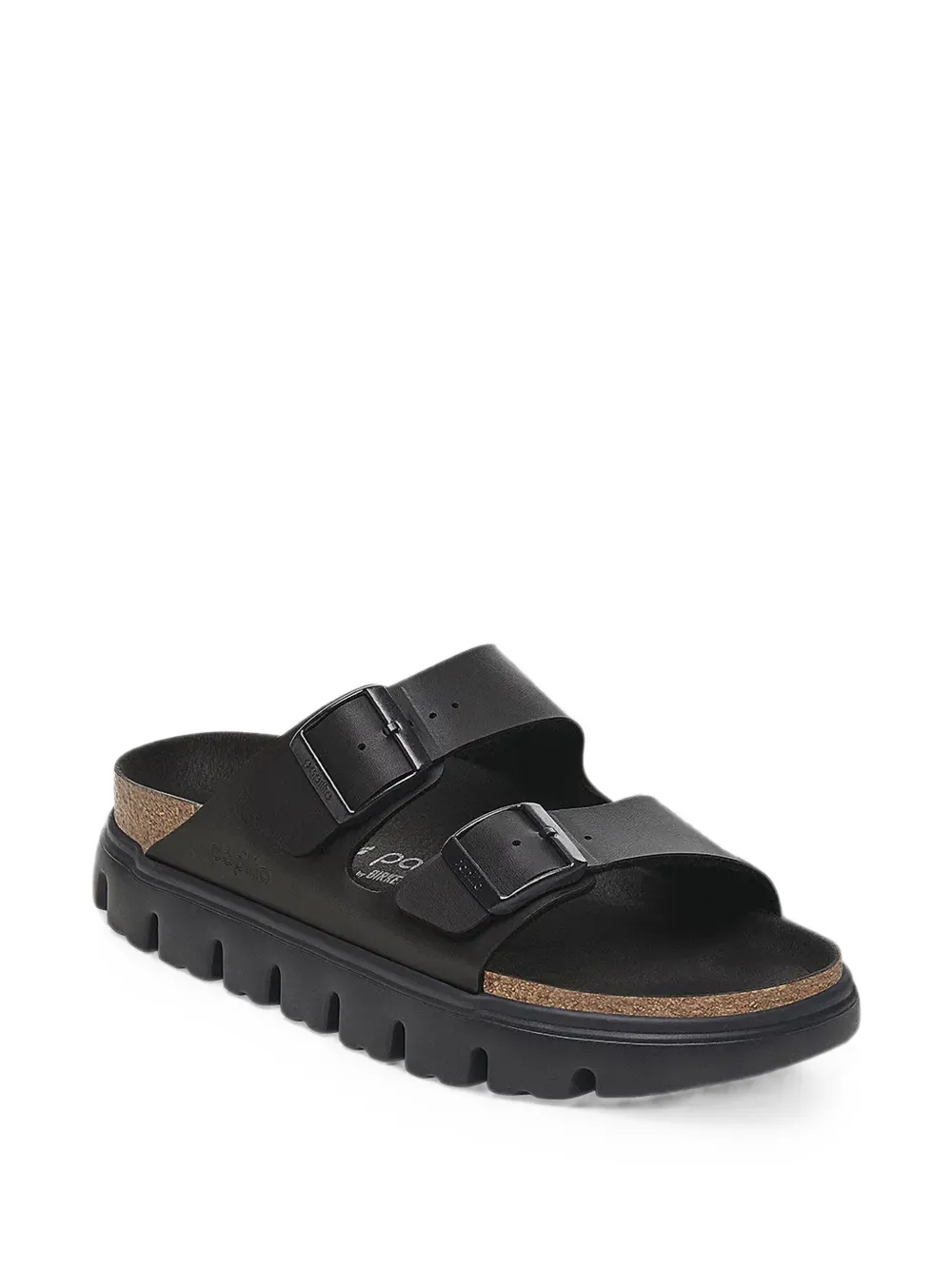 Birkenstock Arizona buckle-fastening slides Zwart