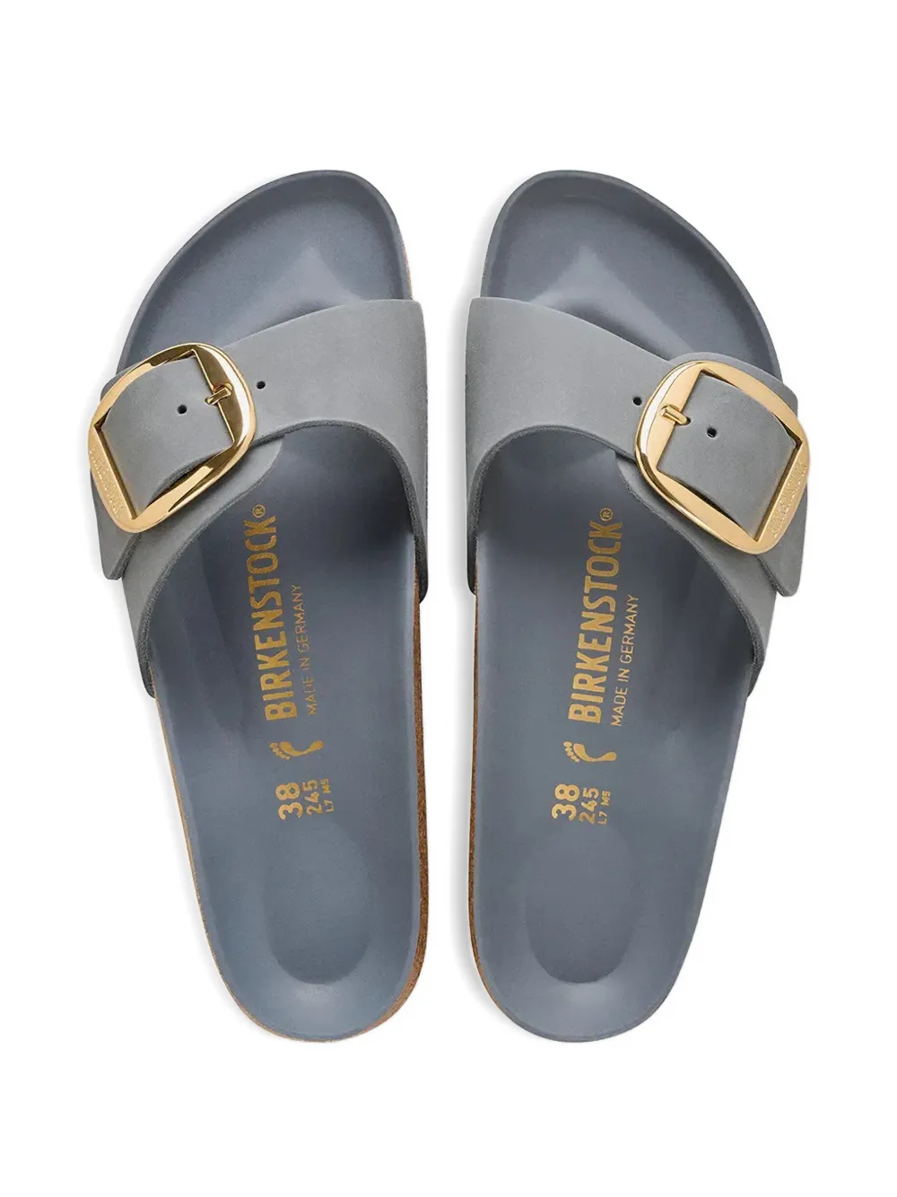Birkenstock Madrid Big Buckle sandals Grijs