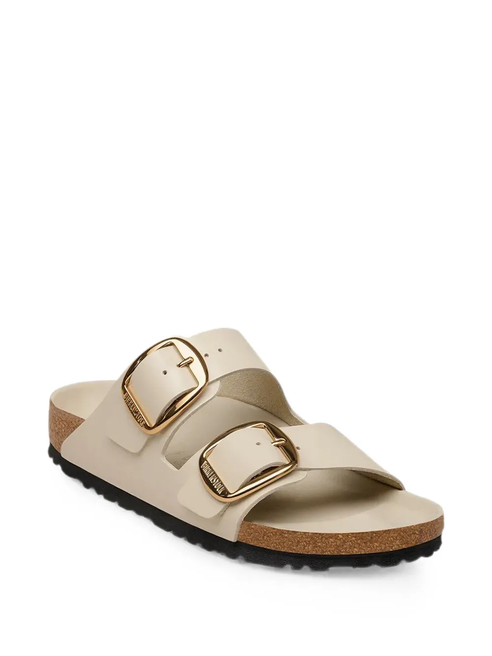 Birkenstock Arizona slippers met gesp Beige