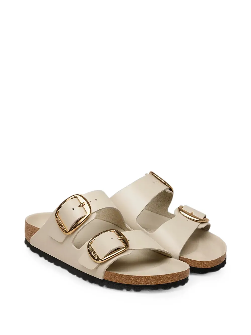 Birkenstock Arizona slippers met gesp Beige