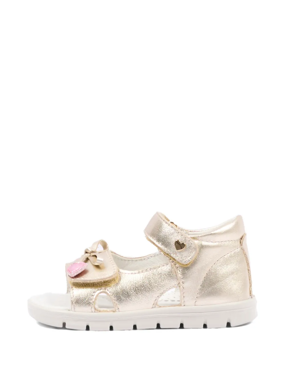 Falcotto Kiffy bow heart leather sandals Goud
