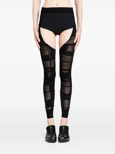 HALOS checked footless tights