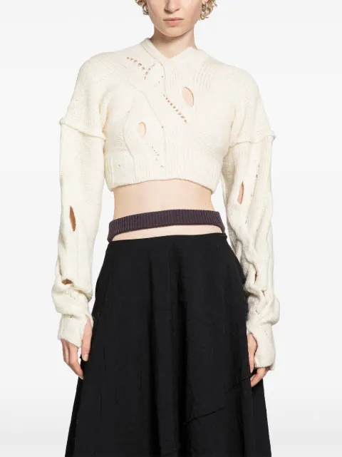 HALOS cables crop top