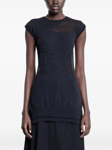 HALOS sheer sleeveless top