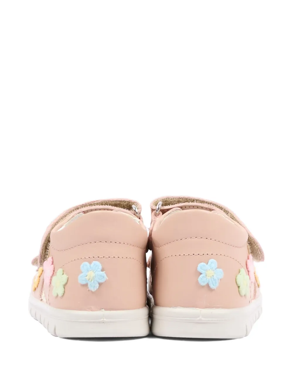 Falcotto Pufyt flower detail leather sandals Roze