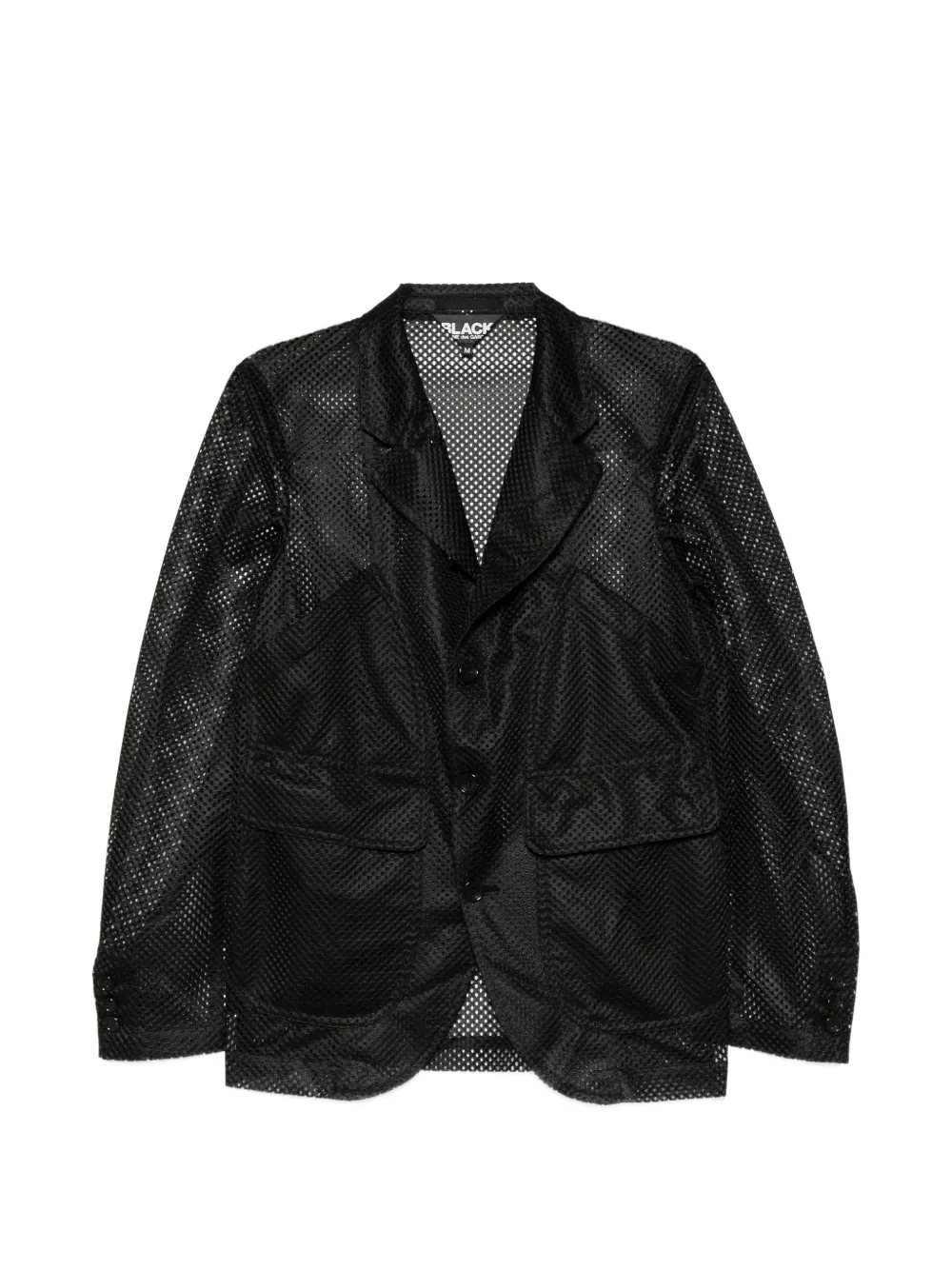 Comme Des Garçons Black mesh blazer - Nero