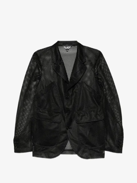 Black Comme Des Garçons mesh blazer