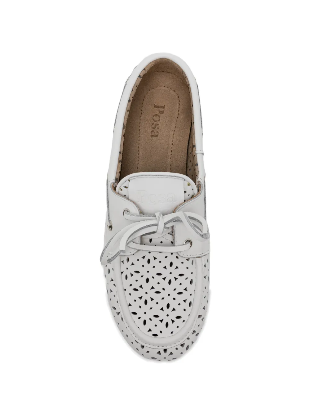 Posa perforated loafers Wit