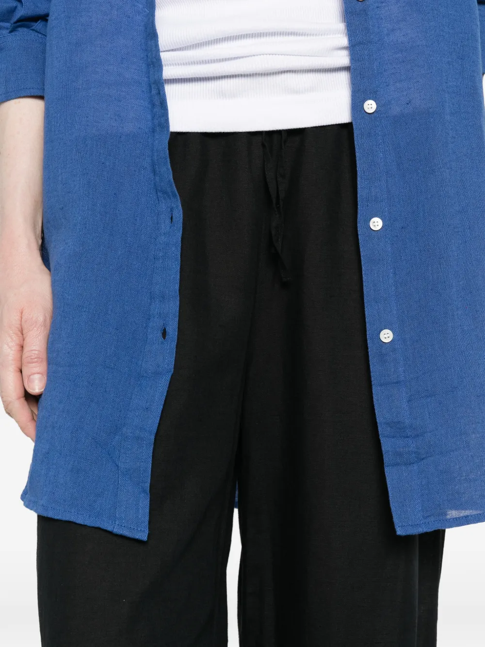 Polo Ralph Lauren Broek met trekkoord en geborduurd logo Zwart