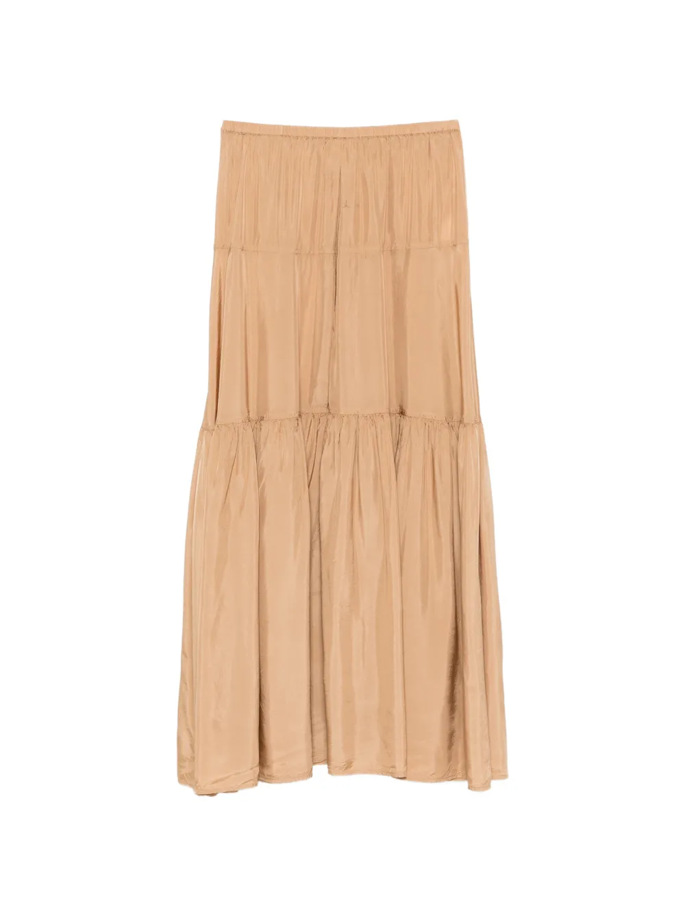 ASPESI tiered elasticated skirt - Nude