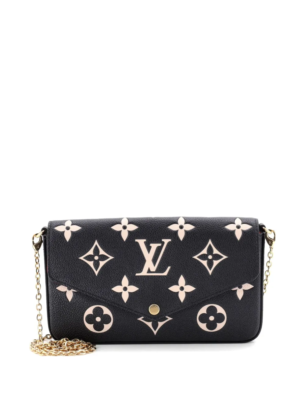 Louis Vuitton Pre-Owned Felicie Pochette Bicolor Monogram Empreinte Giant crossbody bag - Nero