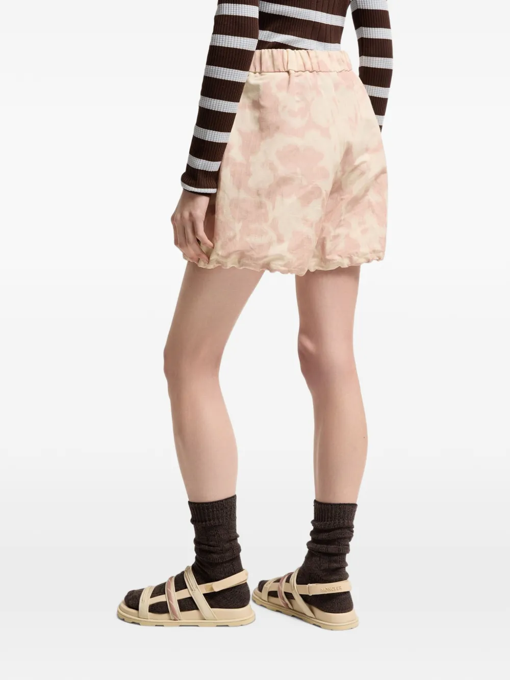 Moncler Shorts met bloemenprint Roze