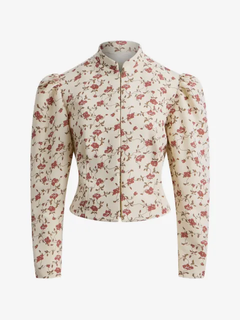 12 STOREEZ Nastenka floral-print jacket