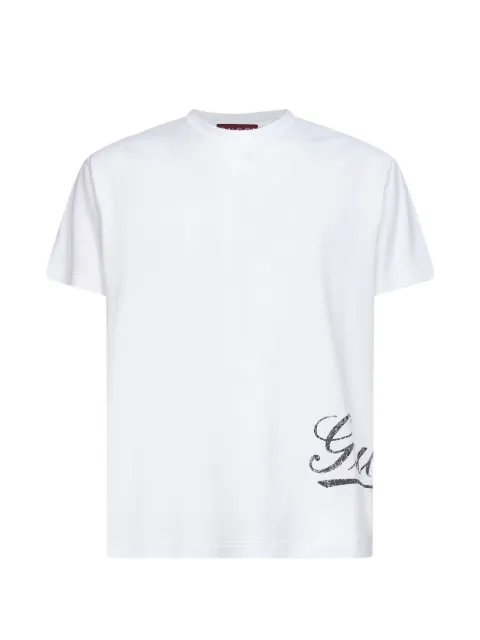 Gucci logo lettering ribbed T-shirt
