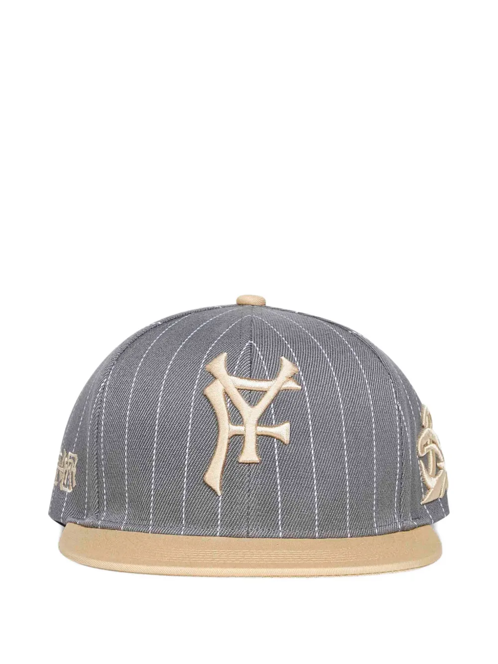 Pdf Embroidered Cotton Cap In Gray